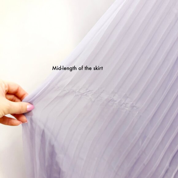 Vintage purple knife-pleat ruffle maxi dress AS-IS size Small - Picture 10 of 15